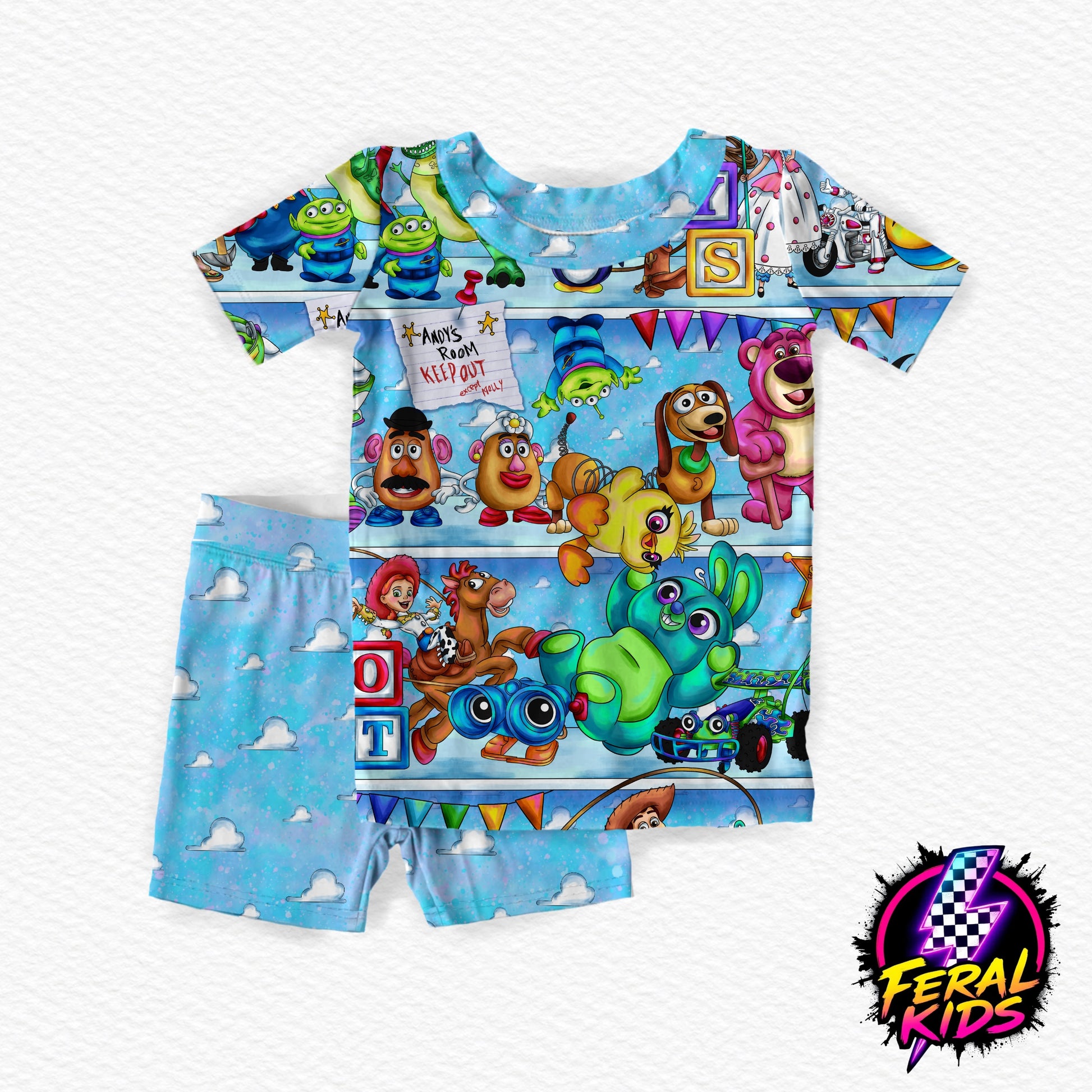 Andys Toy Box 2pc shorts set ✨ PRE-ORDER – SHIPS MID DEC