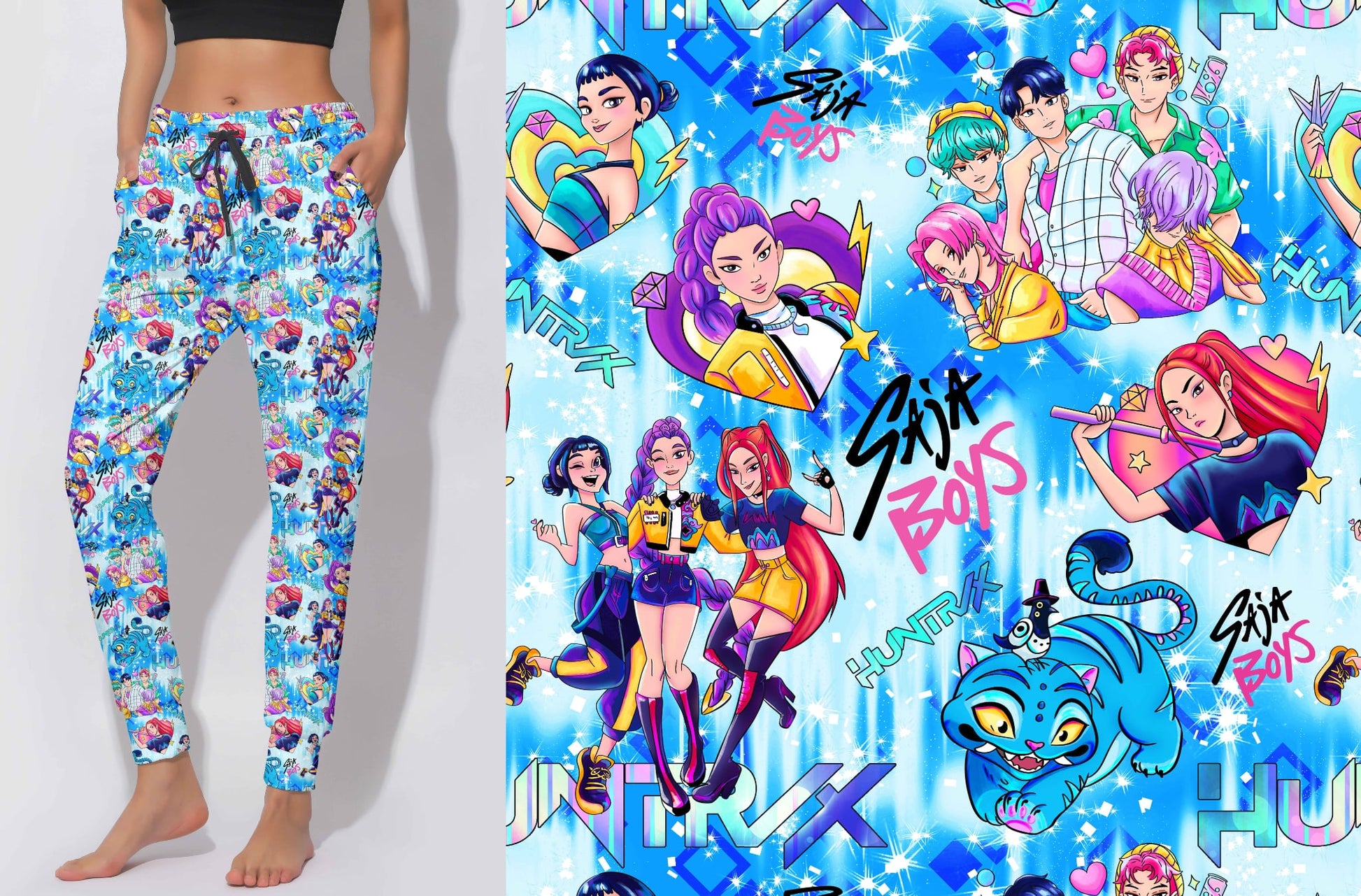 Child mix K-pop joggers - will be here before Christmas 3/4 week turnaround time. Lulu dupe fabric NOT BAMBOO